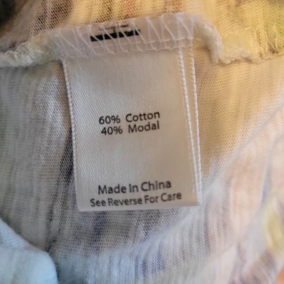 Coral Bay Multicolor Tie-Front Blouse - Picture 4 of 4